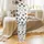 Highland Cow Canvas Sneakers: Rustic Floral Black & White Calf & Rose Blossom Print Satin Pajamas Set - 3