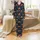 Cottagecore Fan: Whimsical Floating Highland Cows Dandelion Field - Cozy Loungewear Top Satin Pajamas Set - 2