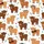 Highland Cow Fan's Festive Loungewear: Shaggy Calf Pattern, Christmas Lights & Plaid Scarves Satin Pajamas Set - 4