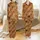 Farmhouse Highland Cow Blanket: Rustic Cattle Collage, Golden Fur, Wood Panels & Red Hearts Throw Satin Pajamas Set - 1