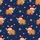 Men's & Women's Christmas Pixel Highland Cow Cotton Blend Socks - Santa Hat & Snowflake Satin Pajamas Set - 4