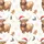Scottish Highland Cow Christmas Pajama Top: Watercolor Santa Hat, Plaid & Holly Design Satin Pajamas Set - 4