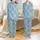 Women's Adorable Cartoon Cow Christmas Lounge Pants: Santa Hat, Candy Cane & Snowflake Pattern Satin Pajamas Set - 1