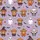 Unisex Halloween Chibi Highland Cow Vampire Witch Pumpkin Skeleton Long Sleeve Lavender Sleepwear Pajama Set Satin Pajamas Set - 4