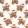 Adorable Highland Cow Christmas Pajamas: Fluffy Calves with Lights & Buffalo Plaid Sleep Set Satin Pajamas Set - 4