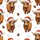 Whimsical Impasto Santa Highland Cow Satin Pajama Set for Cozy Christmas Nights - 4