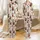Highland Cow Christmas Faux Latch Hook Design - Cozy Winter Loungewear Satin Pajamas Set - 1
