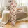Highland Cow Pajamas: Whimsical Fluffy Calf, Santa Hat Satin Pajamas Set - 2