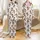 Cozy Christmas Sleepwear Set: Seamless Baby Highland Cow Pattern with Holiday Gingerbread & Candy Satin Pajamas Set - 1