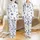 Women's Plus Size Two-Piece Lounge Set: Mystical Evil Eye Star Moon Print, Short Sleeve & Long Pants Satin Pajamas Set - 1