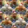 Sparklecore Christmas Highland Cow Tumbler Design: Seamless Glitter Winter Calves Digital PNG Satin Pajamas Set - 4