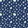 Women's Abstract Deep Blue Hand-Drawn Organic Pebble Dot Satin Short-Sleeve Pajamas Set Satin Pajamas Set - 4