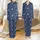 Women's Abstract Deep Blue Hand-Drawn Organic Pebble Dot Satin Short-Sleeve Pajamas Set Satin Pajamas Set - 1