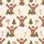 Festive Animal Lover: Cartoon Baby Moose Christmas Lights Pattern Cozy Unisex Top Satin Pajamas Set - 2