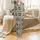 Women's Detailed Hedgehog Forest Print - Heather Grey 3pc Soft Stretch Pajama Set Satin Pajamas Set - 2