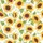 Women's Watercolor Sunflower Pajamas: Golden Yellow Floral Pattern Sleep Set Satin Pajamas Set - 4