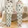 Sloth Lover's Cute Cartoon Sloths & Jungle Leaves Canvas Footwear Satin Pajamas Set - 1