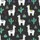 Personalized Llama Christmas Stocking: Stylized Cactus Pattern, Blue & Yellow Details, 17.5" Polyester Satin Pajamas Set - 4