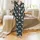 Personalized Llama Christmas Stocking: Stylized Cactus Pattern, Blue & Yellow Details, 17.5" Polyester Satin Pajamas Set - 2