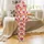 Grandma's Keepsake 'My Grandkids Say' Blush Pink Gerbera Daisy Sleep Set Satin Pajamas Set - 2