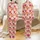 Grandma's Keepsake 'My Grandkids Say' Blush Pink Gerbera Daisy Sleep Set Satin Pajamas Set - 1