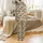 Cottagecore Whimsigoth: Hand-Drawn Mushroom & Fern Velveteen Plush Throw Satin Pajamas Set - 3