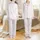 Elegant Toile for Her: Dusty Rose Peony Bird Botanical Velveteen Plush Throw Satin Pajamas Set - 1