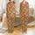 Personalized Velveteen Throw: Neutral Boho Floral, Custom Hand-Drawn 70s Pattern for Nursery Decor Satin Pajamas Set - 1
