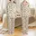 Women's Custom Pet Photo Pajamas: Personalized All-Over Pet Portrait Satin Sleep Set Satin Pajamas Set - 1