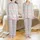 Children's Personalized Pima Cotton Pajamas: Whimsical Striped Snowflake, Star & Reindeer Design Satin Pajamas Set - 1