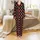 Family Matching Pajamas: Red Buffalo Plaid Snowflake & Pine Tree Christmas Design Satin Pajamas Set - 2