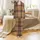 Men's Rustic Tartan Plaid Pajamas: Caramel & Navy Grid Loungewear Satin Pajamas Set - 2