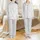 Bridesmaid & Bride Personalized Monogram Black Feather Script Art Satin Pajama Sleep Set Satin Pajamas Set - 1