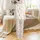 Family Matching: Whimsical Pink Flamingo Santa Hat Poly-Spandex Pajama Set Satin Pajamas Set - 3