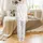 Girls Pink Popcorn Pajamas: Whimsical Slumber Party Design with Donuts & Sleep Masks Sleep Set Satin Pajamas Set - 3
