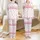 Personalized Gift for Her: Pink Bow, Sweet Dreams Script & Lace Trim Polyester Shower Curtain Satin Pajamas Set - 1