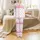 Personalized Gift for Her: Pink Bow, Sweet Dreams Script & Lace Trim Polyester Shower Curtain Satin Pajamas Set - 2