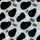 Women's Cerulean & Black Blob Pattern Minimalist Organic Cotton Sateen Custom Fit Loungewear Satin Pajamas Set - 4