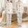 Girls' Whimsical Pastel Pancakes & PJs Holiday Sleep Set with Gingerbread, Pink Bows Satin Pajamas Set - 1