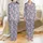 Women's Abstract Petal Print Pajama Shorts Set: Soft Rayon Spandex with Button Top & Interior Pockets Satin Pajamas Set - 1