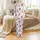 Bridesmaid Custom Pajama Set: Watercolor Plum & Blush Peony Rose Print, Rayon Blend Short Set Satin Pajamas Set - 2
