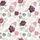 Bridesmaid Custom Pajama Set: Watercolor Plum & Blush Peony Rose Print, Rayon Blend Short Set Satin Pajamas Set - 4