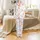 Kids' & Teens' Whimsical Watercolor Pizza Sleepover Pattern Pajamas Satin Pajamas Set - 2