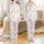Kids' & Teens' Whimsical Watercolor Pizza Sleepover Pattern Pajamas Satin Pajamas Set - 1