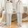Bride's White Satin Pajamas: Personalized Monogram M & Rose Sleep Set Satin Pajamas Set - 1