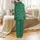 Bridal Party Personalized Satin Pajama Set: Elegant Script Motif, Short-Sleeve Button-Down Top Satin Pajamas Set - 3