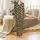 Vizsla Dog Olive Brown Dinosaur Camo Pajamas - Cozy Fleece & Jersey Sleepwear Satin Pajamas Set - 2