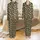 Vizsla Dog Olive Brown Dinosaur Camo Pajamas - Cozy Fleece & Jersey Sleepwear Satin Pajamas Set - 1