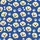Kids' Personalized Photo Sleep Pants: Golden Retriever Puppy Paw Print Royal Blue Polyester Satin Pajamas Set - 4
