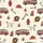 Toddler & Kids Unisex Firehouse Friends Hand-Drawn Rusty Red Firetruck Dalmatian Bamboo Pajamas Satin Pajamas Set - 4